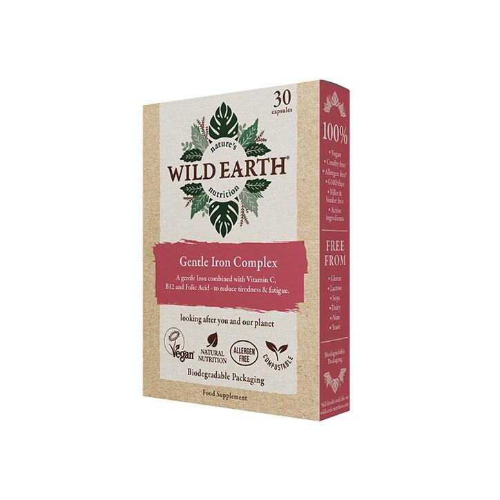Wild Earth Gentle Iron Complex 30 Capsules - BeesActive Australia