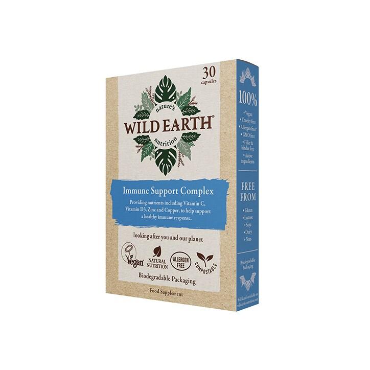 Wild Earth Immune Support Complex 30 Capsules - BeesActive Australia