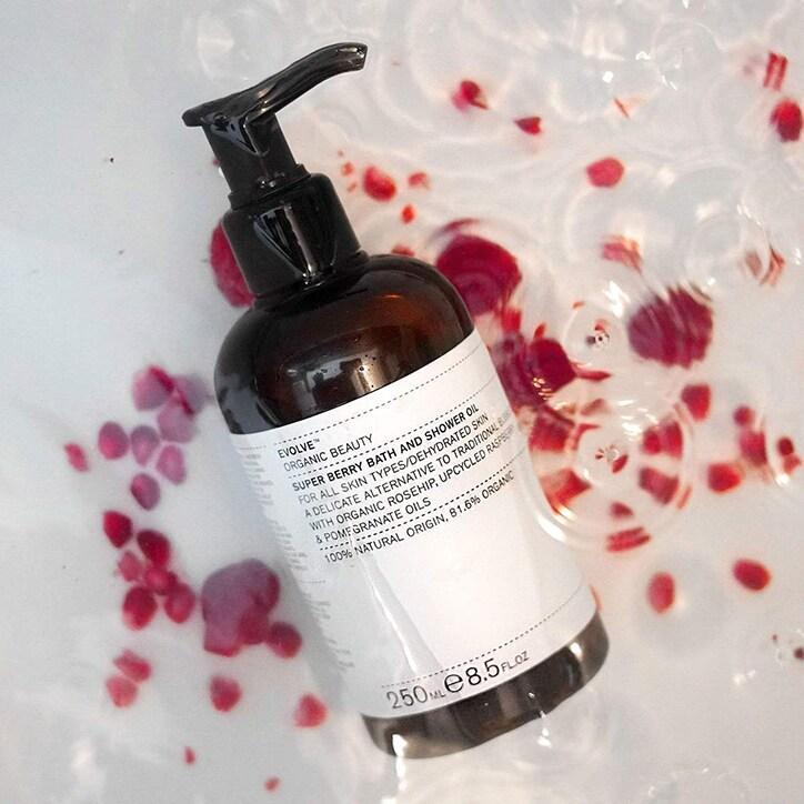 Evolve Beauty Super Berry Bath and Shower Oil 250ml - BeesActive Australia
