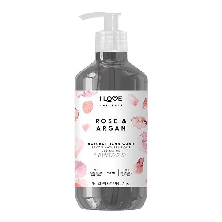 I Love Naturals Rose & Argan Hand Wash 500ml - BeesActive Australia