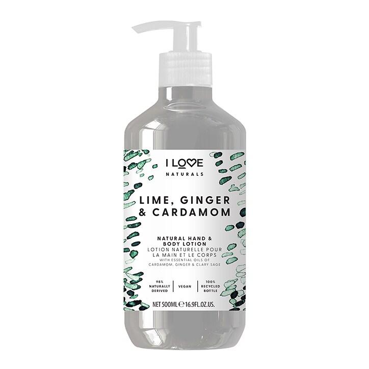 I Love Naturals Lime, Ginger & Cardamon Hand & Body Lotion 500ml - BeesActive Australia