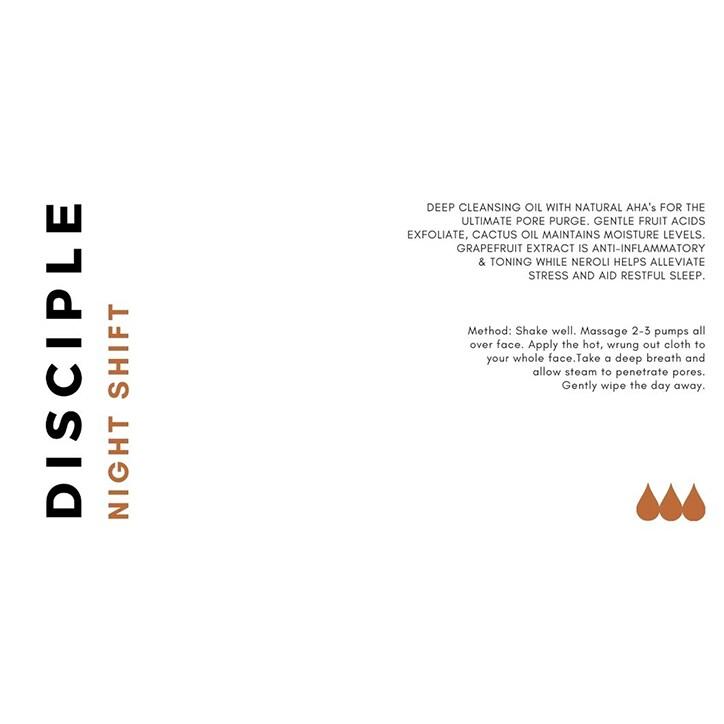 Disciple Night Shift Cleanser & Cloth 100ml - BeesActive Australia