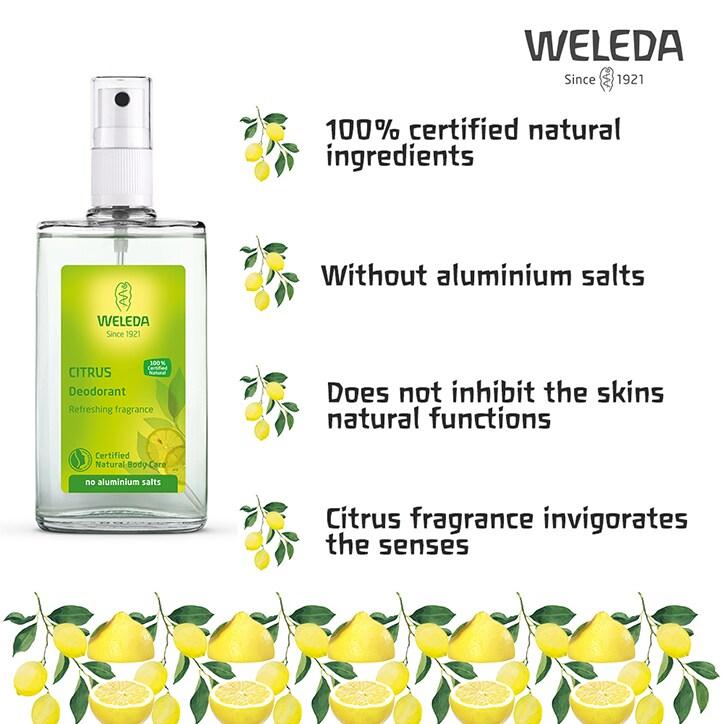 Weleda Citrus Deodorant 100ml - BeesActive Australia