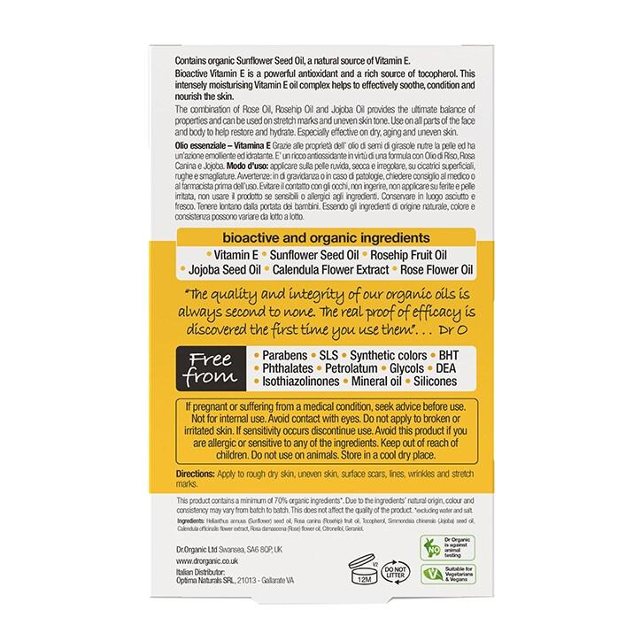 Dr Organic Vitamin E Pure Oil Complex 50ml - BeesActive Australia