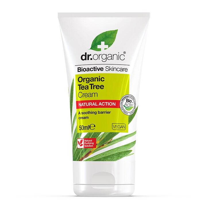 Dr Organic Tea Tree Cream 50ml - BeesActive Australia