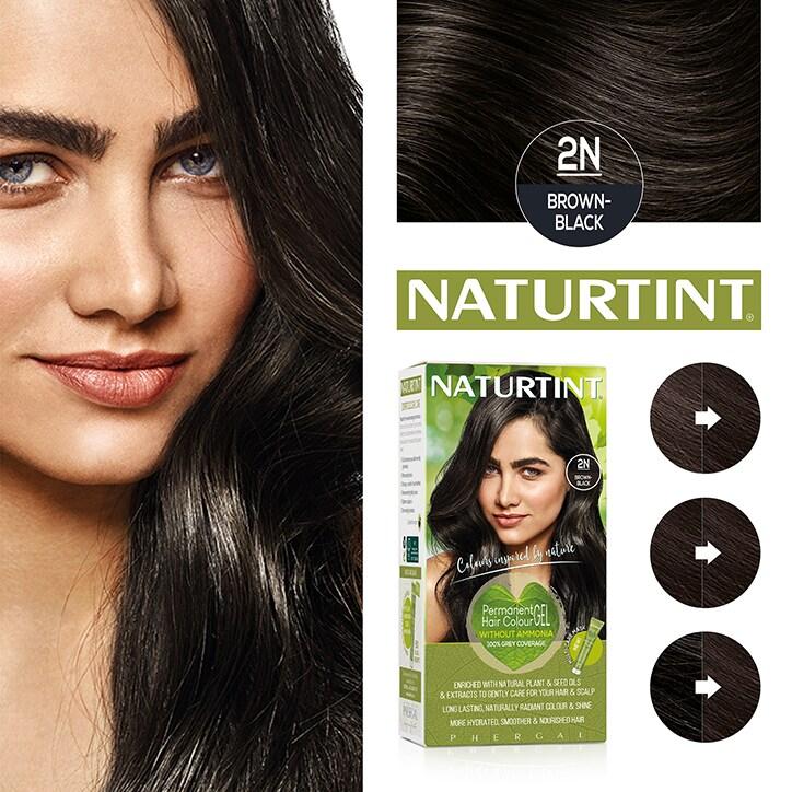 Naturtint Permanent Hair Colour 2N Brown Black - BeesActive Australia