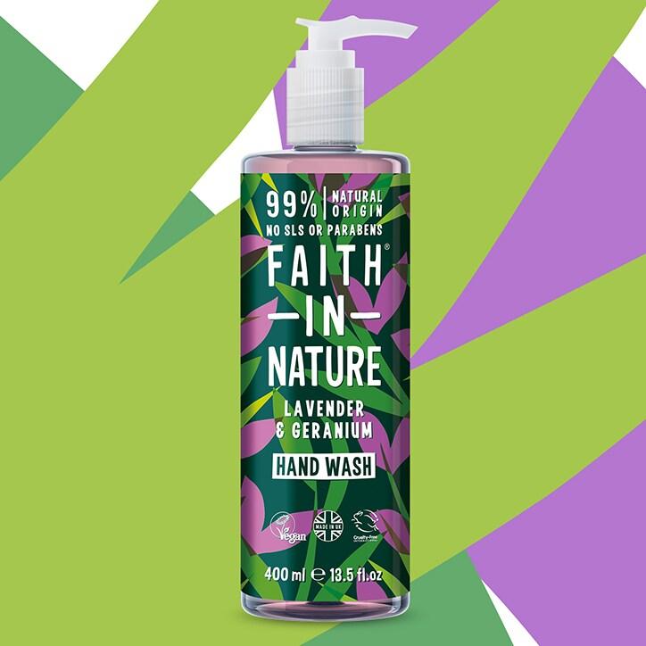 Faith in Nature Lavender & Geranium Hand Wash 400ml - BeesActive Australia