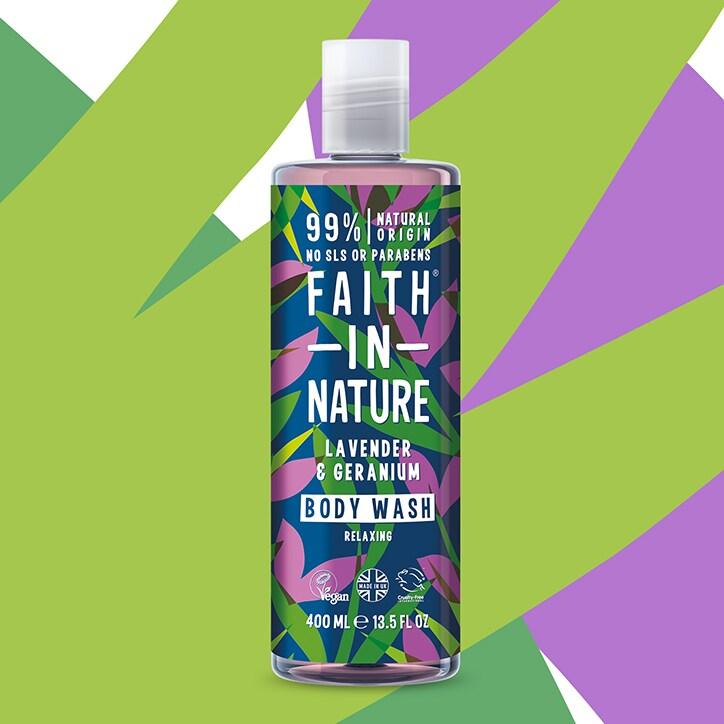 Faith in Nature Lavender and Geranium Body Wash 400ml - BeesActive Australia