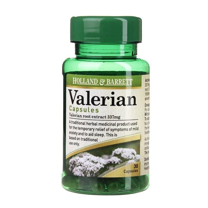 Holland & Barrett Valerian 337mg 30 Capsules - BeesActive Australia