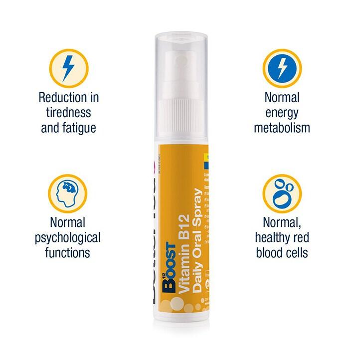 BetterYou Boost Daily Vitamins B12 Oral spray (25ml) - BeesActive Australia