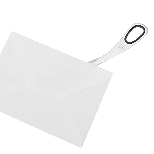 ALLEX Letter Opener 6.7" Sword Envelope Opener Knife, Japanese Stainless Steel Blade, Mail Opener Paper Knife Tool All Metal, Black, Made in JAPAN Silver + Black - BeesActive Australia