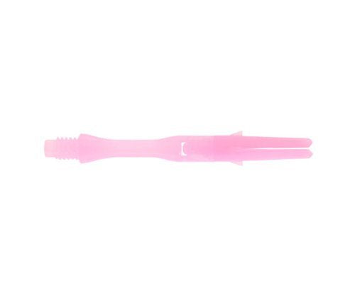 LSTYLE Dart Shafts: L-Shaft Silent - Spinning Nylon Dart Stems - Champagne Rings Included 440 Pink - BeesActive Australia