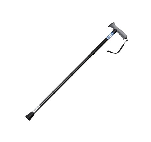 DRIVE DEVILBISS HEALTHCARE Height Adjustable Folding Walking Stick with Gel Grip, Black - BeesActive Australia