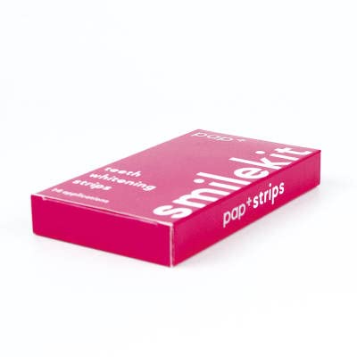 SmileKit Pap+ Teeth Whitening Strips | Teeth Whitening Kit | Teeth Whitening Strip | Teeth Whiteners | Teeth Whitening Powder Alternative | UK Supplier | Pack of 28 Strips, 14 Treatments - BeesActive Australia