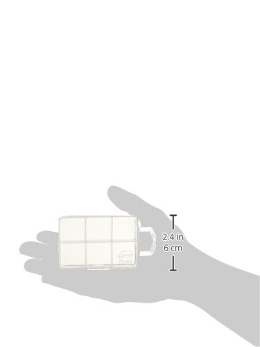 Plano Micro 6 Compartment Tackle Storage Box, Premium Tackle Storage, Clear, One Size (105000) - BeesActive Australia