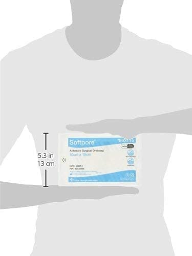 Softpore Adhesive Surgical Dressing - 10cm x 15cm (10 Single Dressings) 10 x 15 cm (Pack of 10) - BeesActive Australia