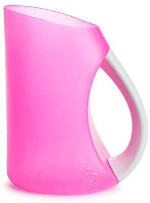 Baby Bath Soft Rim Shampoo Rinser Cup Jug Infant Bathtub Wash Shower Munchkin Pink - BeesActive Australia