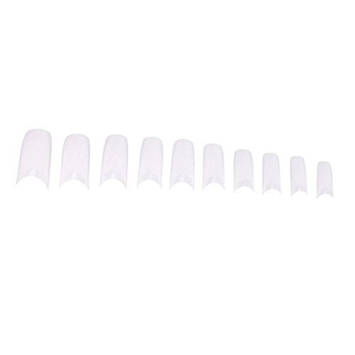 500pcs Lady White French Acrylic Style Artificial False Nails Half Tips - BeesActive Australia