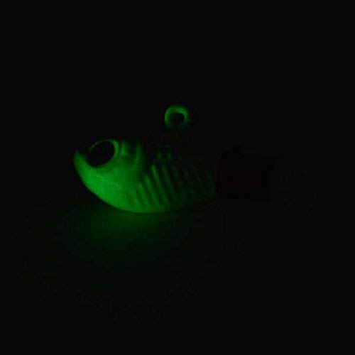 [AUSTRALIA] - kmucutie New 3D Eyes Bucktail Jigs Super Glow for Saltwater 5 Pcs 56.0 Grams 