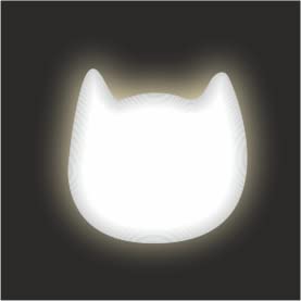 Kittyrama Reflective Cat Charm. Safety Cat Tag. Lightweight, High Visibility, Waterproof. Fits All Reflective Cat Collars. Other Styles Available Yellow Ninja Cat - BeesActive Australia