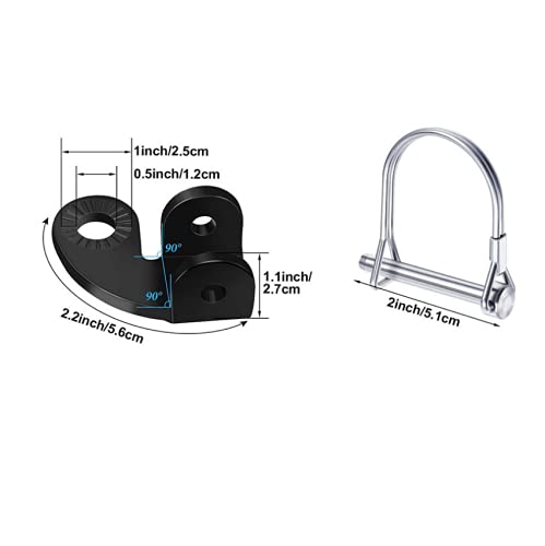 Fat-Cat Bike Trailer Hitch Bicycle Stainless Steel 12.2MM-Hitch Coupler Compatible with Burley Trailers Adapter Replacement Connector to Pets Stroller 90° Coupler (1 Pack) - BeesActive Australia