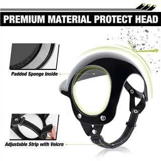 LESYPET Dog Helmet for Small to Large Dog, Dog Motorcycle Helmet with Ear Holes and Adjustable Strap - BeesActive Australia