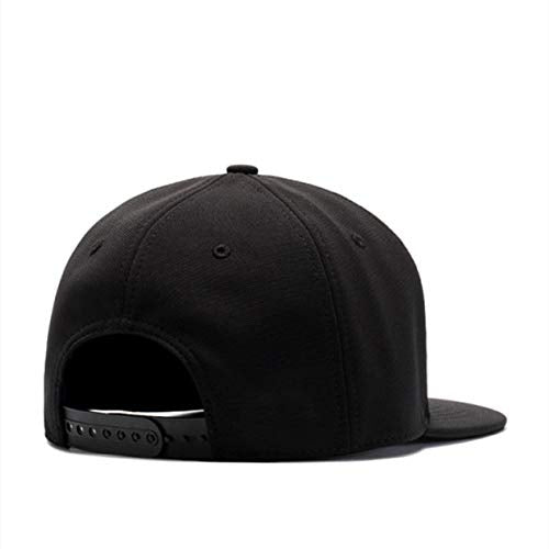 Snapback Hats for Men Baseball Cap Adjustable Flat Bill Trucker Dad Gift,Husband,Boy Friend,Brother,Uncle,Grandfather,Grandpa Black - BeesActive Australia