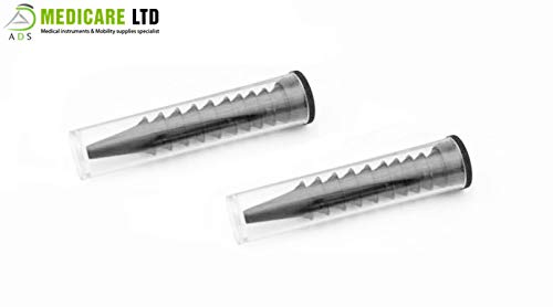 ADS Medicare Mini Otoscope ENT Optical Fibre LED Illumination Medical Diagnostic Examination CE Approved (White) - BeesActive Australia