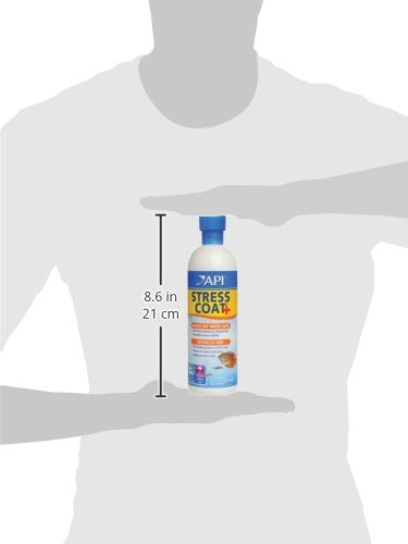 API Stress Coat Water Conditioner, Makes tap Water Safe, Replaces fish's Protective Coat Damaged by handling or Fish Fighting, Use When Adding or Changing Water, Adding Fish and When Fish are Injured 16 oz Aquarium Treatment - BeesActive Australia