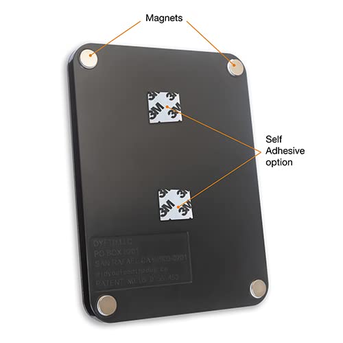 DID YOU FEED THE DOG? - Black - | The Original Dog Feeding Reminder by DYFTD | Mountable Tracker Device | Magnets on Back Mounts Anywhere | Slide to Green After Feeding Dog to Prevent Over-Feeding - BeesActive Australia