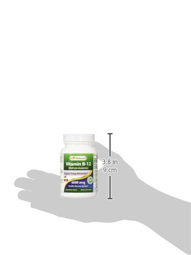 Best Naturals Vitamin B-12 as Methylcobalamin (Methyl B12), 6000 mcg Tablet, 60 Count 60 Count (Pack of 1) - BeesActive Australia