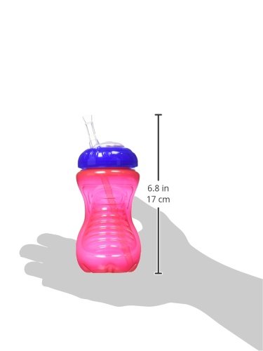 Nuby 2-Pack No-Spill Cup with Flex Straw, 10 Ounce, Colors May Vary A. Colors May Vary - BeesActive Australia