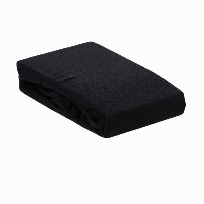 aztex Classic Beauty Massage Bed Cover, Massage Couch Cover, Fitted Plinth Cover with Elasticated Fit, Black - With Facehole Classic Black - BeesActive Australia