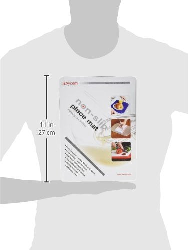 Dycem Non Slip Pad, Rectangular 25 X 18 cm, Silver, Precut Adhering Pad, Grip Assistance, Non-Toxic, Prevents Objects From Sliding or Rolling, Ideal for Cups, Plates, & Eating Utensils Rectangular, 25 X 18CM - BeesActive Australia