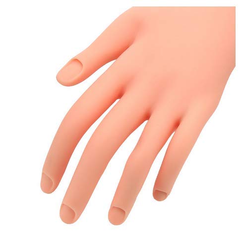 LASSUM Soft Plastic Mannequin Hand,Flexible Bendable Fake Hand Manicure Practice Tool - BeesActive Australia