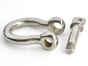 Stainless Steel Bow Shackle, 4mm, Silver Color,for Paracord Jewelry, Marine Tackle-10 Pieces - BeesActive Australia