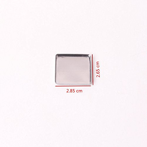 30 Pack Empty Metal Tin Make Up Pans for Magnetic Makeup Palette 26mm 36mm 48mm 50mm Cosmetic Foundation Blush Eye Shadow Organizer Pan (Square-shape(26.5X26.5 mm)) Square-shape(26.5X26.5 mm) - BeesActive Australia