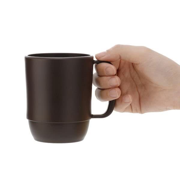 Japanese Microwavable Water Mug Unbreakable Milk Juice Mug for Kids Camping Travel Water Tea Mug 12 ounce BPA Free Non Toxic Dishwasher Safe Made in Japan, Chocolate - BeesActive Australia