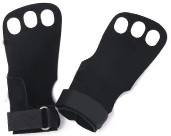 [AUSTRALIA] - Passionate Care Leather Hand Grips 3 Hole for Crossfit, Pull-ups, Weightlifting, Gymnastics, Wrist Straps, Comfort and Support, Hand Protection from Rips and Blisters. 