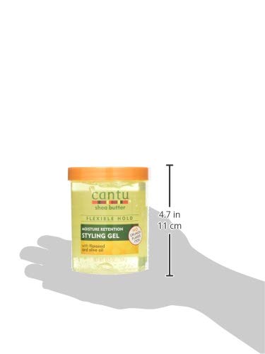 Cantu Shea Butter Maximum Hold Moisture Retention Styling Gel with Flaxseed and Olive Oil 524g 524 g (Pack of 1) - BeesActive Australia