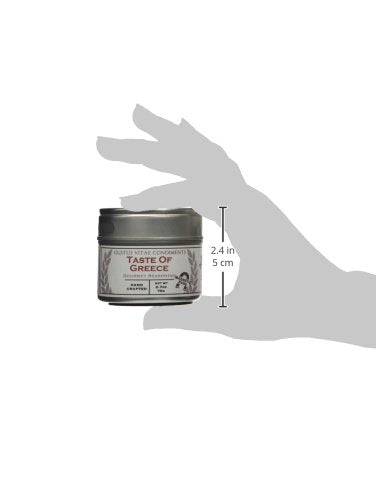Gustus Vitae - Taste of Greece - Gourmet Seasoning - Artisanal Spice Blend - 2.7oz - Non GMO- Magnetic Tin - Small Batch - Hand Packed - BeesActive Australia