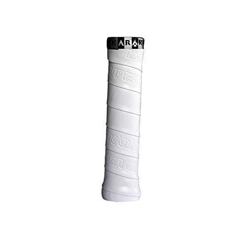 Karakal PU Supergrip Replacement Racquet Grip - tennis / badminton / squash (White, 2 x Grips) by Karakal - BeesActive Australia
