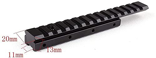 GOTICAL Slot Extension Low Profile Airgun/.22 Dovetail Rail Weaver Picatinny Rail Adapter Scope Mount Converter… Matt Black - BeesActive Australia