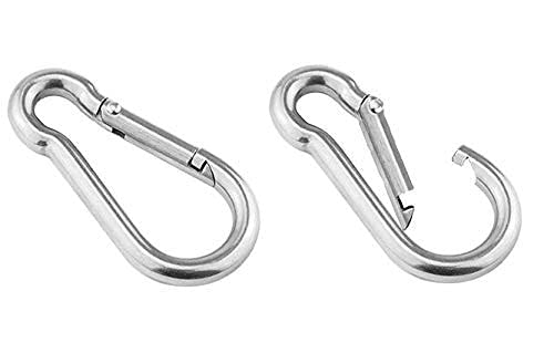 LiftBro 3/8" Heavy Duty Steel Zinc Plated Carabiner - Set of 2 - BeesActive Australia