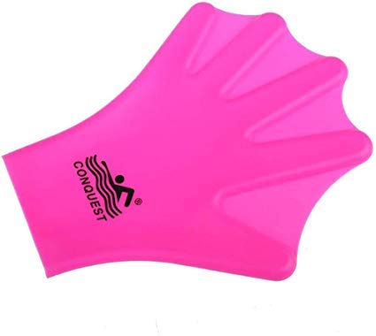 OMELET Silicone Webbed Swimming Gloves Aqua Fit Swim Training Gloves Web Gloves Swimming,Closed Full Finger Webbed Water Gloves Unisex Adult,2PCS - BeesActive Australia