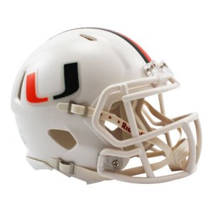 NCAA Miami Hurricanes Speed Mini Helmet - BeesActive Australia
