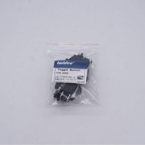 [AUSTRALIA] - Twidec/2Pcs Waterproof Rocker Toggle Switch 16A 250V 20A 125V AC 6 Pins 3 Position ON/Off/ON DPST Boat Or Car Black KCD4-203N-BK 