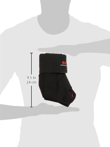 McDavid Ankle Brace with Straps, Maximum Support, Comfortable Compression & Breathable Design L BLACK - BeesActive Australia