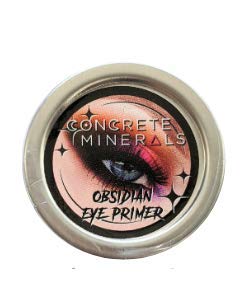 Concrete Minerals Eye Primer, Luxurious Silky-Soft Balm Formula, Longer-Lasting With No Creasing, Black Finish, 100% Vegan and Cruelty Free, Handmade in USA, 10 Grams (Obsidian) Obsidian - BeesActive Australia