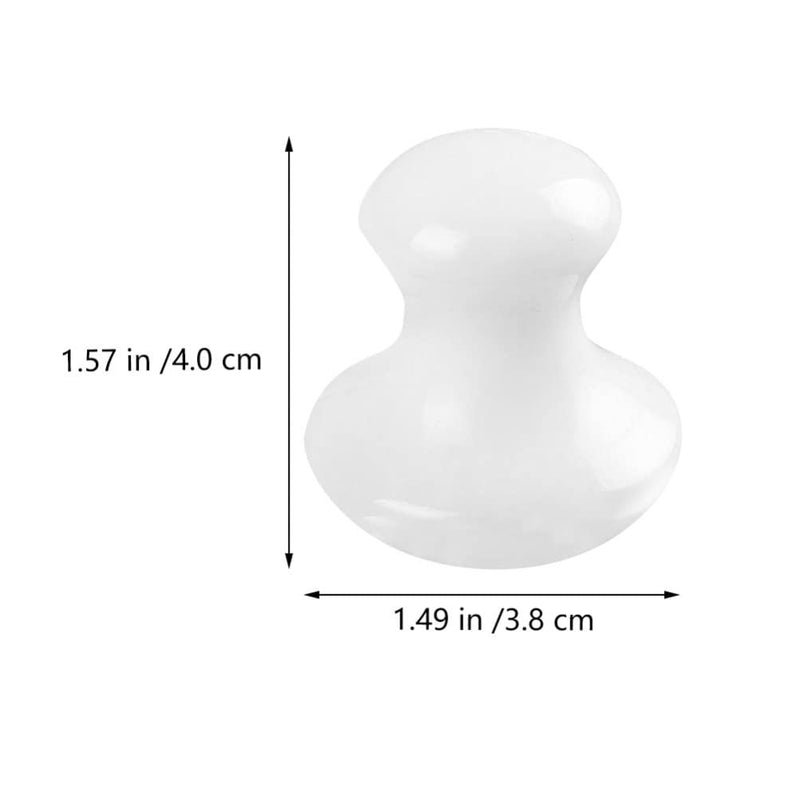 OSALADI 2Pcs Gua Sha Tools Quartz Mushroom Face Massager Health Jade Stones Mushroom Scraping Massage Tool for Women Home Spa, White - BeesActive Australia